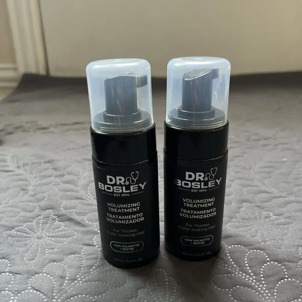 Dr Bosley Volumizing Treatment 3.4oz 2pc Saw Palmetto Biotin Hair Thickening Tre